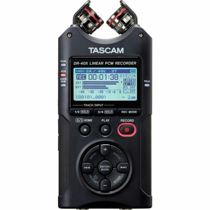 tascam-dr-40-x-registratore-palmare-a-4-canali tascam-dr-40-x-registratore-palmare-a-4-canali