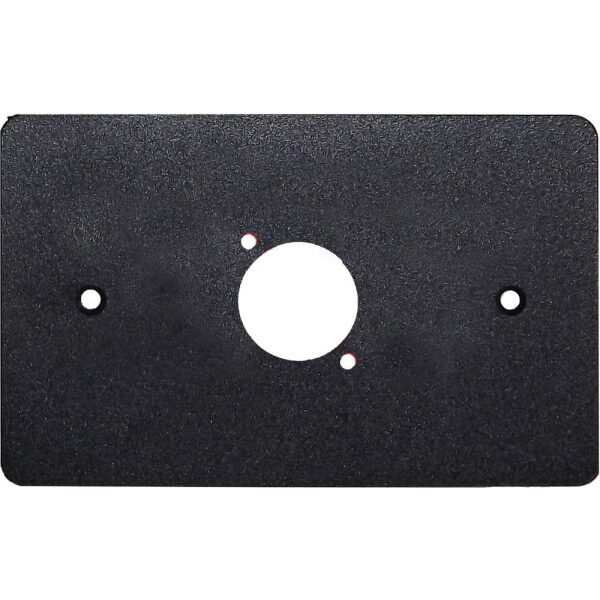 P5031NB Placca nera per scatola 503 per 1 connettore D-type