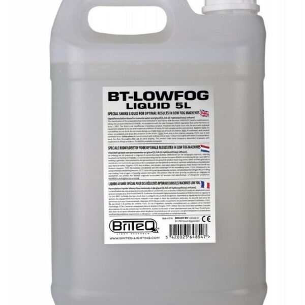 BT- LOWFOG LIQUID - Liquido per macchina nebbia basso 5 L